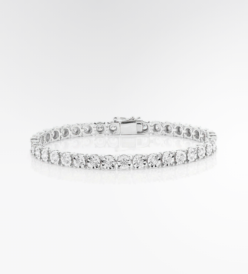 VVS Moissanite Tennis Bracelet 18k Plated Gold (ALL SIZES)