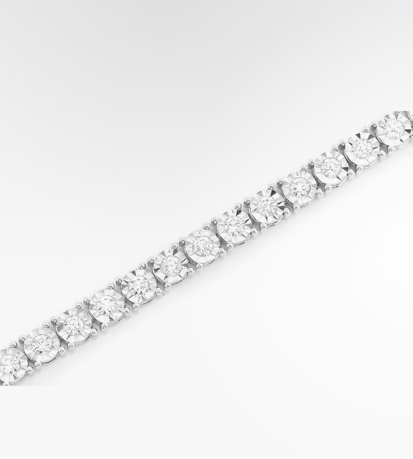 VVS Moissanite Tennis Bracelet 18k Plated Gold (ALL SIZES)