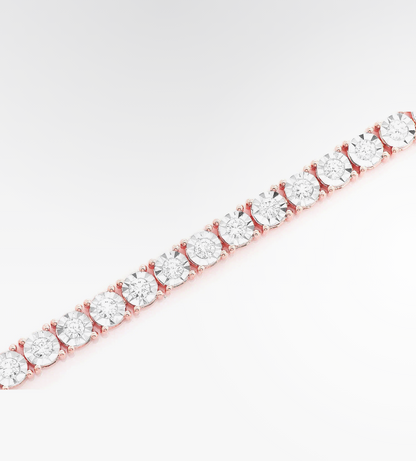 VVS Moissanite Tennis Bracelet 18k Plated Gold (ALL SIZES)