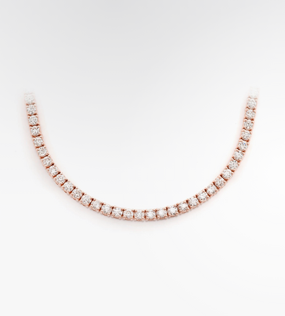 VVS Moissanite Tennis Chain 18k Plated Gold (ALL SIZES)