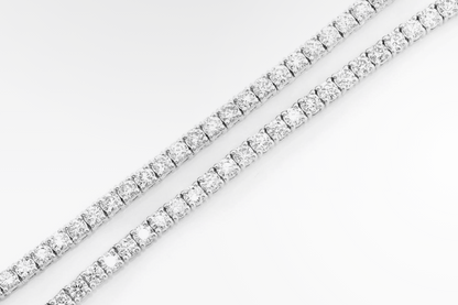 VVS Moissanite Tennis Chain 18k Plated Gold (ALL SIZES)